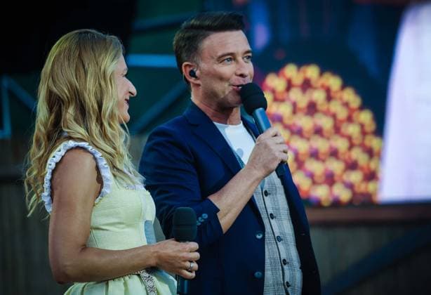 13.06.2025, Bad Kleinkirchheim, AUT, Unterwegs in Kärnten, Wenn die Musi Spielt, Pressekonferenz, Bild Stefanie Hertel, Marco Ventre,