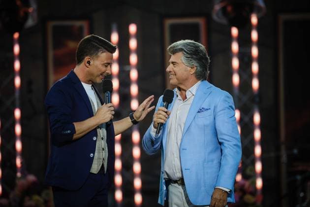 13.06.2025, Bad Kleinkirchheim, AUT, Unterwegs in Kärnten, Wenn die Musi Spielt, Pressekonferenz, Bild Andy Borg, Marco Ventre,