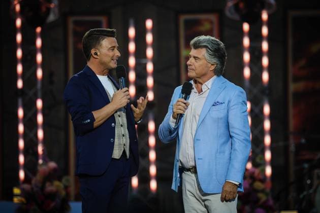 13.06.2025, Bad Kleinkirchheim, AUT, Unterwegs in Kärnten, Wenn die Musi Spielt, Pressekonferenz, Bild Andy Borg, Marco Ventre,