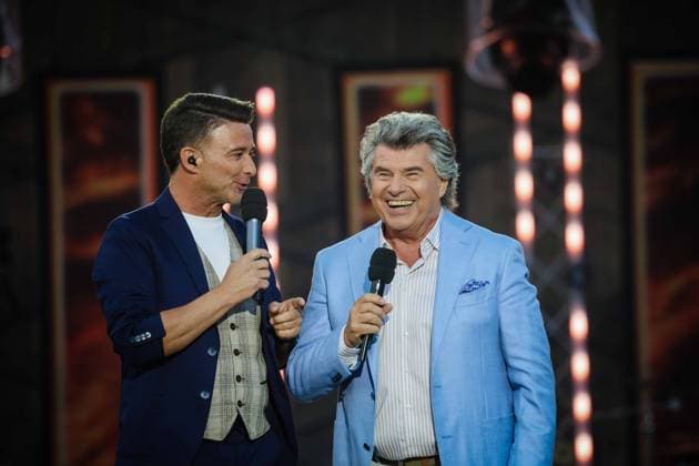13.06.2025, Bad Kleinkirchheim, AUT, Unterwegs in Kärnten, Wenn die Musi Spielt, Pressekonferenz, Bild Andy Borg, Marco Ventre,