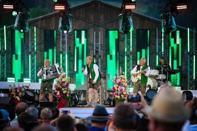 13.06.2025, Bad Kleinkirchheim, AUT, Unterwegs in Kärnten, Wenn die Musi Spielt, Pressekonferenz, Bild Die Edlseer,