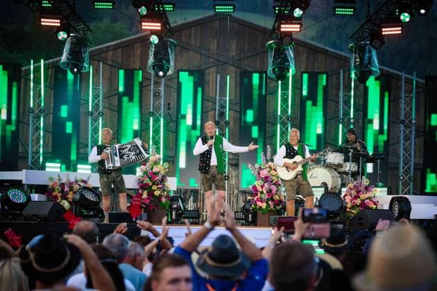 13.06.2025, Bad Kleinkirchheim, AUT, Unterwegs in Kärnten, Wenn die Musi Spielt, Pressekonferenz, Bild Die Edlseer,