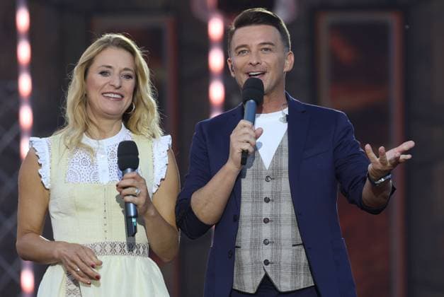 13.06.2025, Bad Kleinkirchheim, AUT, Unterwegs in Kärnten, Wenn die Musi Spielt, Pressekonferenz, Bild Stefanie Hertel, Marco Ventre,
