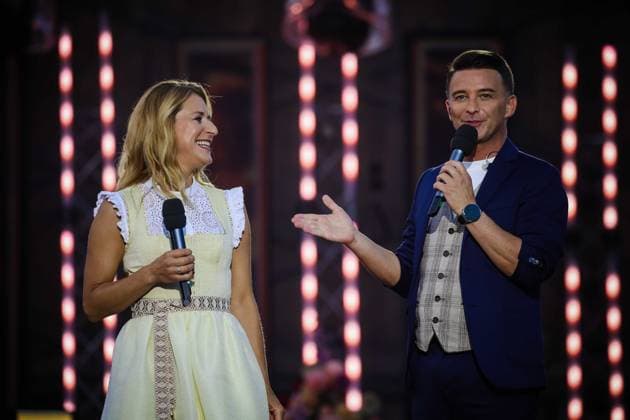 13.06.2025, Bad Kleinkirchheim, AUT, Unterwegs in Kärnten, Wenn die Musi Spielt, Pressekonferenz, Bild Stefanie Hertel, Marco Ventre,