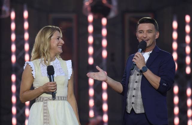 13.06.2025, Bad Kleinkirchheim, AUT, Unterwegs in Kärnten, Wenn die Musi Spielt, Pressekonferenz, Bild Stefanie Hertel, Marco Ventre,