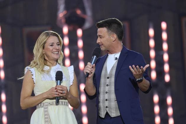 13.06.2025, Bad Kleinkirchheim, AUT, Unterwegs in Kärnten, Wenn die Musi Spielt, Pressekonferenz, Bild Stefanie Hertel, Marco Ventre,