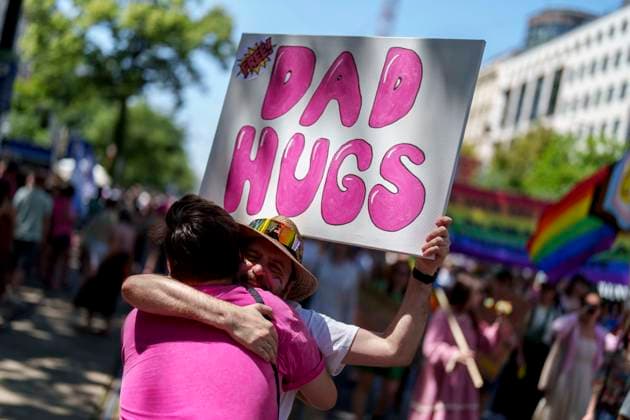 News Themen der Woche KW24 News Bilder des Tages Participants attending the 29. Vienna Pride parade, taking place on Vienna™s famous Ringstrasse. Vienna Vienna Austria