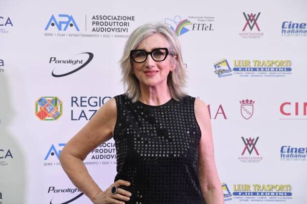 Rome, Via Veneto Golden Film Award 2025, In the photo: Lunetta Savino  Copyright: xVincenzoxLandix xipa-agency.netx xVincenzoxLandix IPA_Agency_IPA59070786