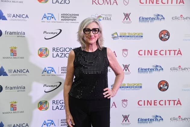 Rome, Via Veneto Golden Film Award 2025, In the photo: Lunetta Savino  Copyright: xVincenzoxLandix xipa-agency.netx xVincenzoxLandix IPA_Agency_IPA59070790