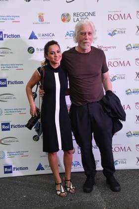 Rome, Italy: Rome, Via Veneto Golden Film Award 2025, In the photo: Tommaso Ragno with his partner Rome Italy  - ZUMAp169 20250614_zea_p169_1582 Copyright: xVincenzoxLandix
