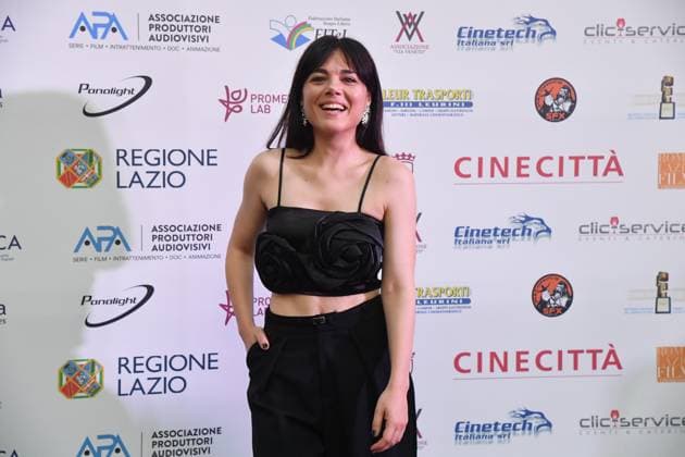 Rome, Italy: Rome, Via Veneto Golden Film Award 2025, In the photo: Claudia Tranchese Rome Italy  - ZUMAp169 20250614_zea_p169_1585 Copyright: xVincenzoxLandix
