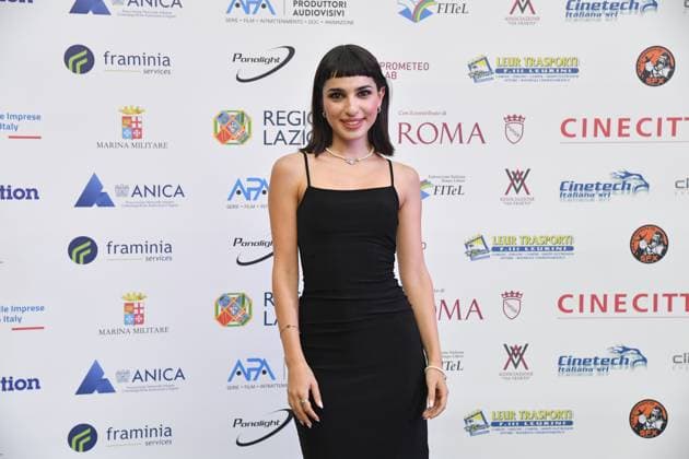Rome, Italy: Rome, Via Veneto Golden Film Award 2025, In the photo: Angelica Pisilli Rome Italy  - ZUMAp169 20250614_zea_p169_1657 Copyright: xVincenzoxLandix