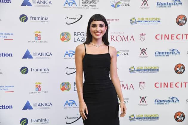 Rome, Italy: Rome, Via Veneto Golden Film Award 2025, In the photo: Angelica Pisilli Rome Italy  - ZUMAp169 20250614_zea_p169_1658 Copyright: xVincenzoxLandix