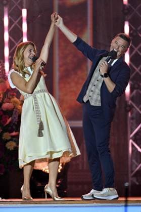 14.06.2025 - Bad Kleinkirchheim St. Oswald am Hoferriegel in Österreich (AUT) - Wenn die Musi spielt Open Air 2025 - Stefanie Hertel und Marco Ventre,