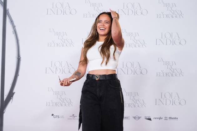 Lola Índigo s Concert photocall At Estadio Metropolitano In Madrid, Spain - 14 Jun 2025 Gloria Camila attends Lola Indigo s concert photocall at Riyadh Air Metropolitano. Madrid Spain Copyright: xAtilanoxGarciax xSOPAxImagesx FOTO41448