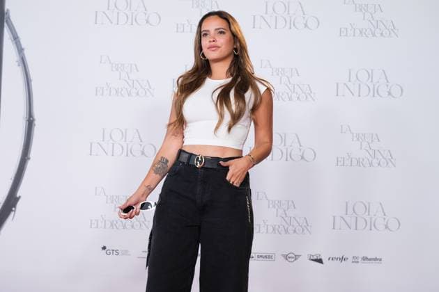 Lola Índigo s Concert photocall At Estadio Metropolitano In Madrid, Spain - 14 Jun 2025 Gloria Camila attends Lola Indigo s concert photocall at Riyadh Air Metropolitano. Madrid Spain Copyright: xAtilanoxGarciax xSOPAxImagesx FOTO41450