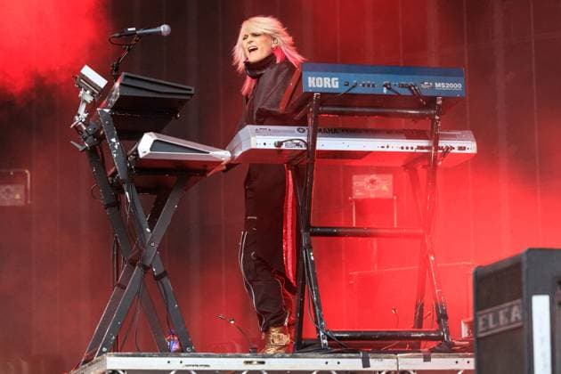 Faithless live at Piknik i Parken 2025 Oslo, Norway. 14th, June 2025. The English band Faithless performs a live concert during the Norwegian music festival Piknik i Parken 2025 in Oslo. Here musician and composer Sister Bliss is seen live on stage. Norway, Oslo  Copyright: xGonzalesxPhoto StianxS.xMollerx