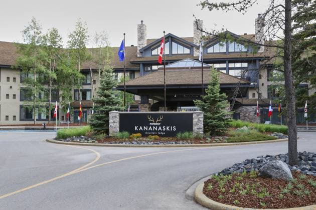 Kananaskis, Alberta, Kanada, 16.06.2025: Mountain Lodge: G7-Gipfel 2025: Das Tagungshotel in der Außenansicht Copyright: xdtsxNachrichtenagenturx dts_71035