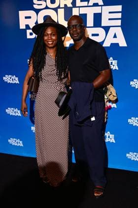 CELEBRITES : Avant Premiere du film SUR LA ROUTE DE PAPA - Paris - 16 06 2025 Kareen Guiock Thuram and Lilian Thuram attend the SUR LA ROUTE DE PAPA premiere on June 16, 2025 in Paris, France. ( Photo by Dante Badano PSNewz ) ParisFrance  Copyright: xx