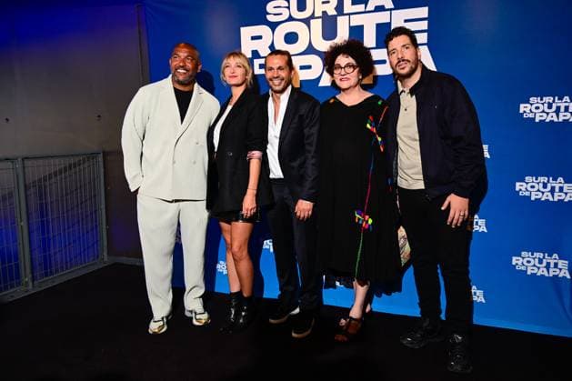 CELEBRITES : Avant Premiere du film SUR LA ROUTE DE PAPA - Paris - 16 06 2025 Redouane Bougheraba , Caroline Anglade , Farida Ouchani , Nabil AitakkaouaIi and Olivier Dacourt attend the SUR LA ROUTE DE PAPA premiere on June 16, 2025 in Paris, France. ( Photo by Dante Badano PSNewz ) ParisFrance  Copyright: xx