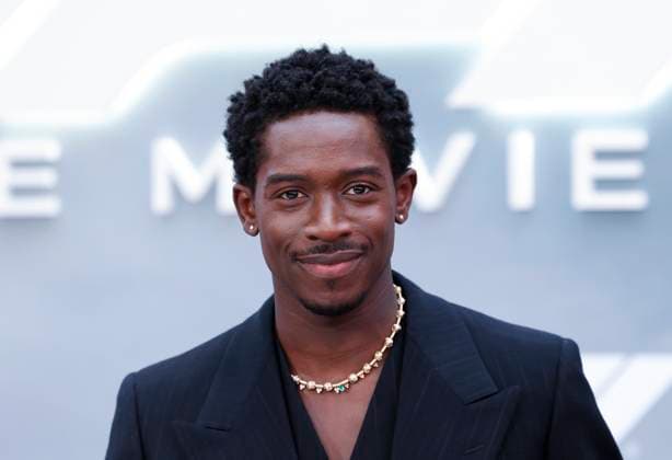 Damson Idris arrives on the red carpet for the Apple Original Films & Warner Bros. Pictures F1 World Premiere in Times Square on Monday, June 16, 2025 in New York City.  NYP20250616147 JOHNxANGELILLO