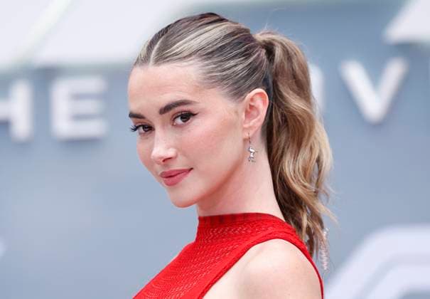 Madeleine White arrives on the red carpet for the Apple Original Films & Warner Bros. Pictures F1 World Premiere in Times Square on Monday, June 16, 2025 in New York City.  NYP20250616108 JOHNxANGELILLO