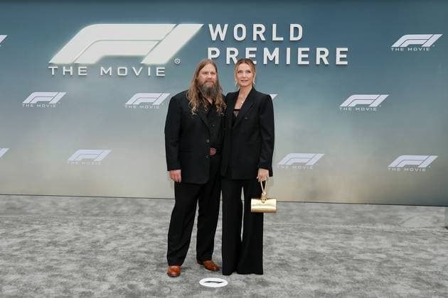 Red carpet arrivals for the World Premiere of Apple Original Films F1 The Movie in Times Square. F1 The Movie will be released in theatre s and in IMAX in partnership with Warner Bros. Pictures on June 27, 2025 Featuring: Chris Stapleton and Morgane Stapleton Where: New York, New York, United States When: 16 Jun 2025 Credit: Marion Curtis StarPix for Apple Original Films INSTARimages EDITORIAL USE ONLY. NOT FOR USE BY NEWSPAPERS BASED IN THE UK. Copyright: xMarionxCurtisx xStarPixxforxApplexOriginalxFilmsx instar54848217