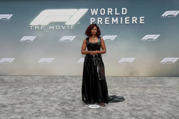 Red carpet arrivals for the World Premiere of Apple Original Films F1 The Movie in Times Square. F1 The Movie will be released in theatre s and in IMAX in partnership with Warner Bros. Pictures on June 27, 2025 Featuring: Sarha Niles Where: New York, New York, United States When: 16 Jun 2025 Credit: Marion Curtis StarPix for Apple Original Films INSTARimages EDITORIAL USE ONLY. NOT FOR USE BY NEWSPAPERS BASED IN THE UK. Copyright: xMarionxCurtisx xStarPixxforxApplexOriginalxFilmsx instar54848218