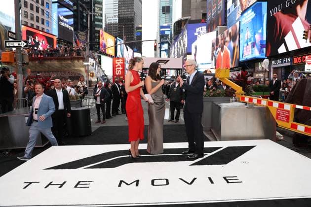 Red carpet arrivals for the World Premiere of Apple Original Films F1 The Movie in Times Square. F1 The Movie will be released in theatre s and in IMAX in partnership with Warner Bros. Pictures on June 27, 2025 Featuring: Madeleine White, Laura Winter and Tim Cook Where: New York, New York, United States When: 16 Jun 2025 Credit: Marion Curtis StarPix for Apple Original Films INSTARimages EDITORIAL USE ONLY. NOT FOR USE BY NEWSPAPERS BASED IN THE UK. Copyright: xMarionxCurtisx xStarPixxforxApplexOriginalxFilmsx instar54848237