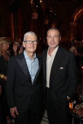 World premiere of Apple Original Films F1 The Movie at Cipriani 42nd Street. F1 The Movie will be released in theatre s and in IMAX in partnership Warner Bros. Pictures on June 27, 2025 Featuring: Tim Cook and Brad Pitt Where: New York, New York, United States When: 16 Jun 2025 Credit: Marion Curtis StarPix for Apple Original Films INSTARimages EDITORIAL USE ONLY. NOT FOR USE BY NEWSPAPERS BASED IN THE UK. Copyright: xx instar54848259