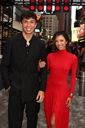 Red carpet arrivals for the World Premiere of Apple Original Films F1 The Movie in Times Square. F1 The Movie will be released in theatre s and in IMAX in partnership with Warner Bros. Pictures on June 27, 2025 Featuring: Alexander Albon and Lily Muni He Where: New York, New York, United States When: 16 Jun 2025 Credit: Dave Allocca Starpix INSTARimages EDITORIAL USE ONLY. NOT FOR USE BY NEWSPAPERS BASED IN THE UK. Copyright: xx instar54848339
