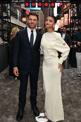 Red carpet arrivals for the World Premiere of Apple Original Films F1 The Movie in Times Square. F1 The Movie will be released in theatre s and in IMAX in partnership with Warner Bros. Pictures on June 27, 2025 Featuring: Pierre Gasly and Fransisca Cerqueira Gomes Where: New York, New York, United States When: 16 Jun 2025 Credit: Dave Allocca Starpix INSTARimages EDITORIAL USE ONLY. NOT FOR USE BY NEWSPAPERS BASED IN THE UK. Copyright: xx instar54848341