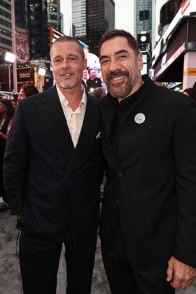 Red carpet arrivals for the World Premiere of Apple Original Films F1 The Movie in Times Square. F1 The Movie will be released in theatre s and in IMAX in partnership with Warner Bros. Pictures on June 27, 2025 Featuring: Brad Pitt and Javier Bardem Where: New York, New York, United States When: 16 Jun 2025 Credit: Dave Allocca Starpix INSTARimages EDITORIAL USE ONLY. NOT FOR USE BY NEWSPAPERS BASED IN THE UK. Copyright: xx instar54848351