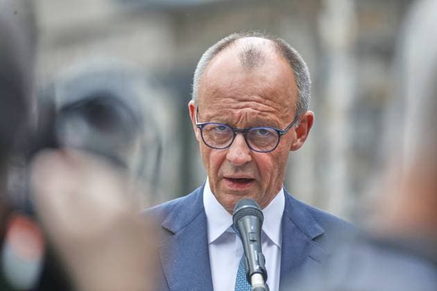 News Bilder des Tages Kananaskis, Alberta, Kanada, 17.06.2025: Mountain Lodge: G7-Gipfel 2025: Bundeskanzler Friedrich Merz (CDU) gibt zum Abschluss des Treffens ein Statement vor Journalisten, in dem er den Gipfel als vollen Erfolg bezeichnet Copyright: xdtsxNachrichtenagenturx dts_71227