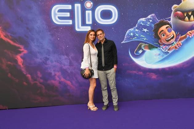Rome, Italy: Rome, The Space Cinema Moderno Premiere of the Disney and Pixar Film Elio , In the photo: Clizia Fornasier Attilio Fontana Rome Italy  - ZUMAp169 20250617_zea_p169_668 Copyright: xVincenzoxLandix