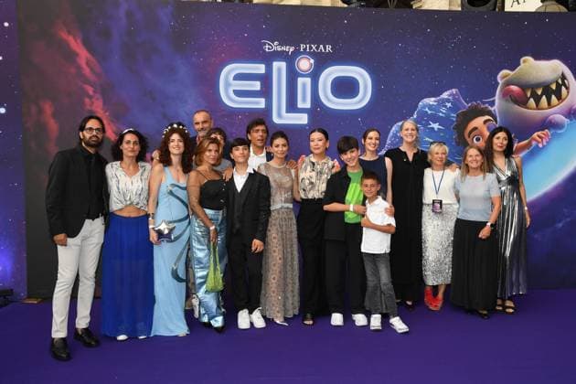 Rome, Italy: Rome, The Space Cinema Moderno Premiere of the Disney and Pixar Film Elio , In the photo: Cast Elio Rome Italy  - ZUMAp169 20250617_zea_p169_794 Copyright: xVincenzoxLandix