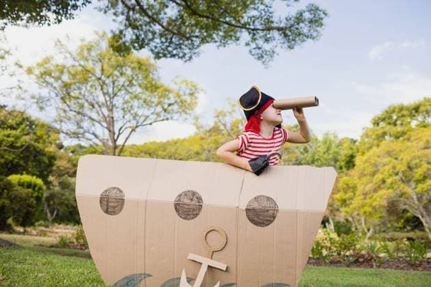 Creative Highlights Symbolbilder Child pirate peering through paper-tube telescope behind large cardboard ship cutout in sunny park Child pirate peering through paper-tube telescope behind large cardboard ship cutout in sunny park. Children, outdoor play, imaginative, adventure, fantasy, nature, vibrant, model released, , property released, , 03.03.2016, 6784107.jpg, pirate,child,telescope,cardboard,ship,park,outdoor,play,imaginative,adventure,fantasy,nature,vibrant,pretend,scout,costume,striped,shirt,red,bandana,black,glove,hat,cutout,grassy,lawn,shrubs,trees,sunny,clear,sky,green,flowering,fair-skinned,male,youngster,alone,leisure,activity,game,childhood,exploration,playful,creative,joy,fun,youth,sunlight