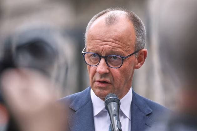 Kananaskis, Alberta, Kanada, 17.06.2025: Mountain Lodge: G7-Gipfel 2025: Bundeskanzler Friedrich Merz (CDU) gibt zum Abschluss des Treffens ein Statement vor Journalisten, in dem er den Gipfel als vollen Erfolg bezeichnet Copyright: xdtsxNachrichtenagenturx dts_71309