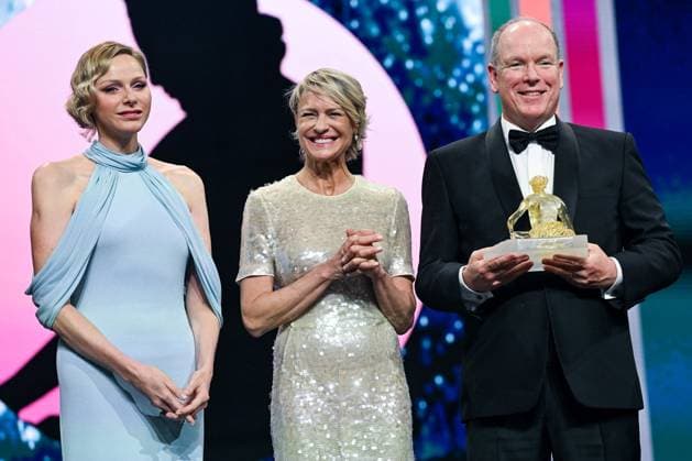 Bilder des Jahres 2025, Entertainment 06 Juni Entertainment Themen der Woche KW25 Festival de television de Monte Carlo 2025 Ceremonie de cloture Robin Wright, Princess Charlene de Monaco ,Prince Albert II de Monaco NO TABLOIDS 446035 2025 06 17  Copyright: xLionelxGuericolas MPPx STAR_446035_001