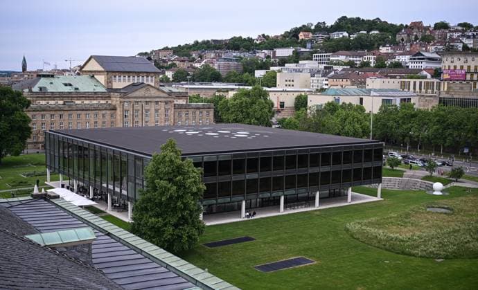 Stuttgart 24.05.2025 Aussenansicht, Haus des Landtags des Landtag Baden-Wuerttemberg *** Stuttgart 24 05 2025 Exterior view, House of the State Parliament of the State Parliament of Baden Wuerttemberg
