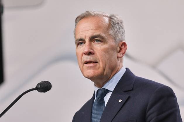 Kananaskis, Alberta, Kanada, 18.06.2025: Mountain Lodge: G7-Gipfel 2025: Der kanadische Premierminister Mark Carney spricht auf der Abschlusspressekonferenz Copyright: xdtsxNachrichtenagenturx dts_71289