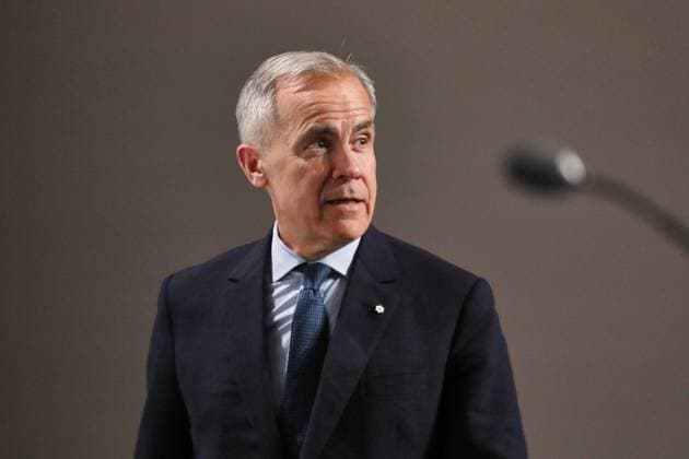 Kananaskis, Alberta, Kanada, 18.06.2025: Mountain Lodge: G7-Gipfel 2025: Der kanadische Premierminister Mark Carney spricht auf der Abschlusspressekonferenz Copyright: xdtsxNachrichtenagenturx dts_71299