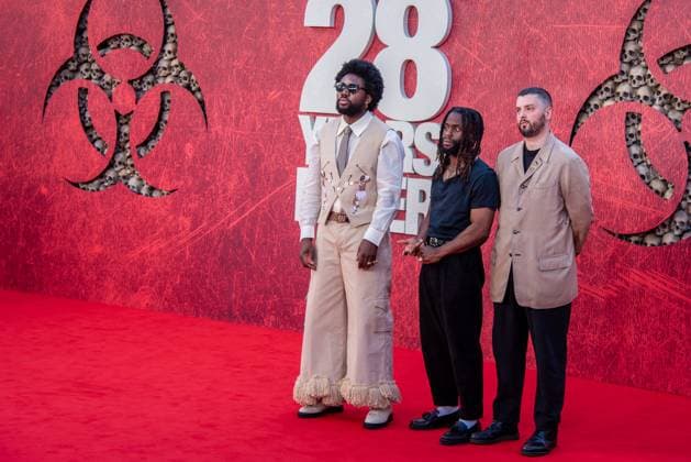 28 Years Later World Premiere at the Odeon Luxe Leicester Square in London - 18 Jun 2025 Alloysious Massaquoi, Kayus Bankole and Graham Hastings attend the 28 Years Later World Premiere at the Odeon Luxe Leicester Square. London United Kingdom Copyright: xLoredanaxSangiulianox xSOPAxImagesx LSangiuliano-6664