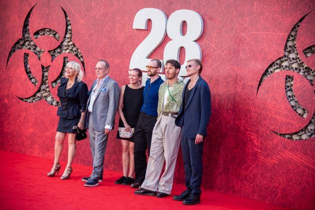 June 18, 2025, London, United Kingdom: Camille Coduri, Christopher Fulford, Rosa Coduri and guests attend the 28 Years Later World Premiere at the Odeon Luxe Leicester Square. London United Kingdom - ZUMAs197 20250618_aaa_s197_461 Copyright: xLoredanaxSangiulianox