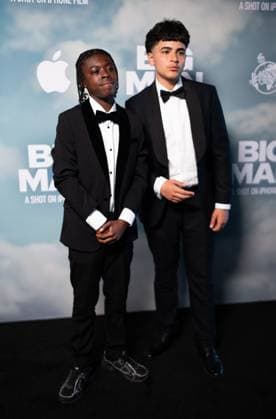 June 18, 2025, London, United Kingdom: Klevis Brahja and Jaydon Eastman attend the Big Man London Premiere at BFI Southban. Big Man is a short film shot on iPhone 16 pro and presented by Apple and Merky Films. London United Kingdom - ZUMAs197 20250618_aaa_s197_511 Copyright: xLounisxTiarx