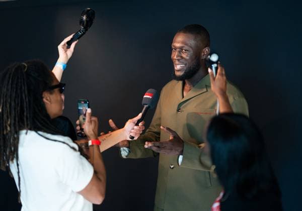 Big Man Premiere - London LONDON, ENGLAND - JUNE 18: Stormzy attends the Big Man London Premiere, at BFI Southbank on June 18, 2025 in London, England. Big Man is a short film shot on iPhone 16 pro and presented by Apple and Merky Films. Photo by Lounis Photography ABACAPRESS.COM London United Kingdom  Copyright: xLounisPhotography ABACAx