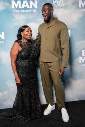 Big Man Premiere - London LONDON, ENGLAND - JUNE 18: Abigail Owuo and Stormzy attend the Big Man London Premiere, at BFI Southbank on June 18, 2025 in London, England. Big Man is a short film shot on iPhone 16 pro and presented by Apple and Merky Films. Photo by Lounis Photography ABACAPRESS.COM London United Kingdom  Copyright: xLounisPhotography ABACAx