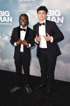 Klevis Brahja und Jaydon Eastman bei der Premiere des Apple iPhone 16 Pro Kurzfilms Big Man im BFI Southbank. London, 18.06.2025