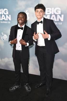 Klevis Brahja und Jaydon Eastman bei der Premiere des Apple iPhone 16 Pro Kurzfilms Big Man im BFI Southbank. London, 18.06.2025