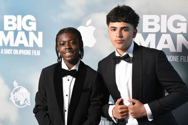 Klevis Brahja und Jaydon Eastman bei der Premiere des Apple iPhone 16 Pro Kurzfilms Big Man im BFI Southbank. London, 18.06.2025